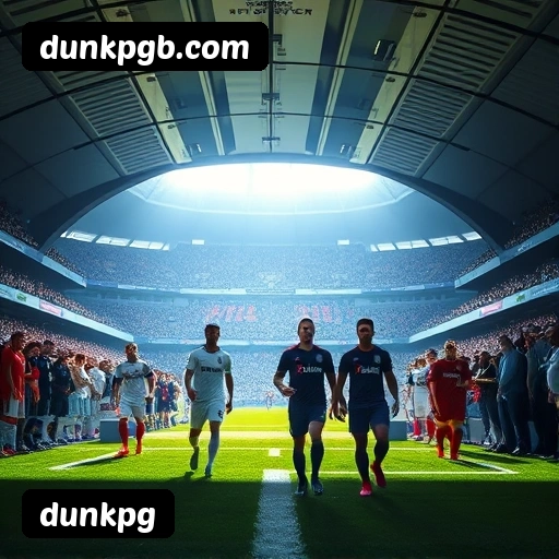 App dunkpg para iOS e Android — interface mobile, login biométrico e PIX integrado